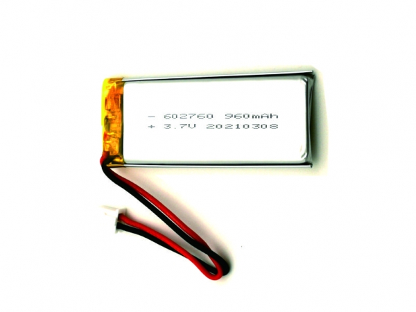 3.7V polymer lithium battery | 602760 960mAh 3.7V