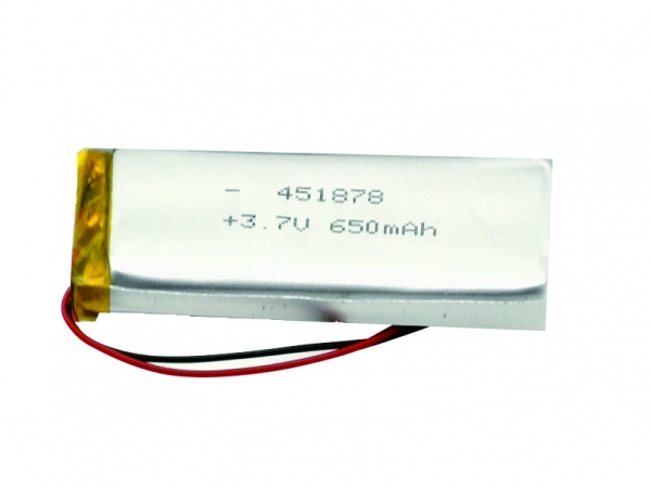 3.7V polymer lithium battery | 451878 650mAh 3.7V