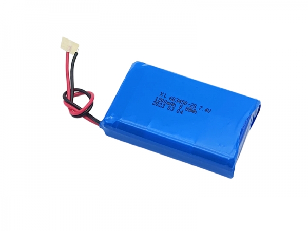 3.7V  polymer lithium battery | 603450 1200mAh 3.7V-blue
