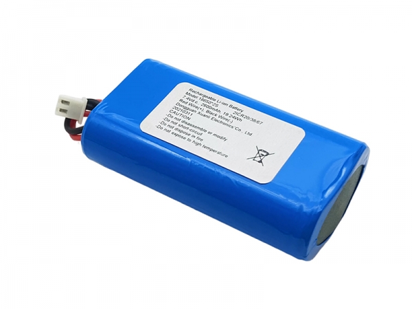 7.4V 2600mAh cylindrical lithium battery | 2S1P lithium battery