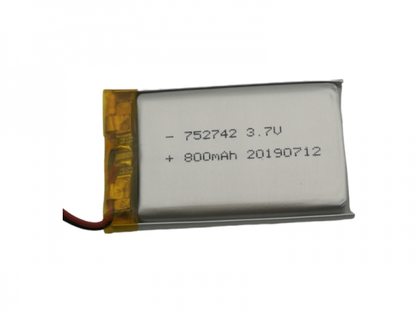 3.7V polymer lithium battery | 752742 800mAh 3.7V