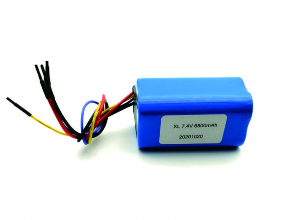 7.4V 6800mAh cylindrical lithium battery | 2S2P lithium battery